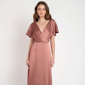 Jenny Yoo Raya Bridesmaid Dress in Wild Rose